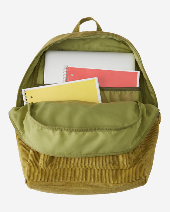 Billabong Schools Out Cord Backpack-Green Eyes
