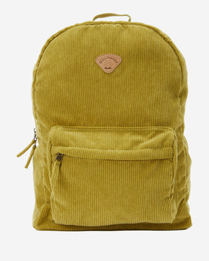 Billabong Schools Out Cord Backpack-Green Eyes