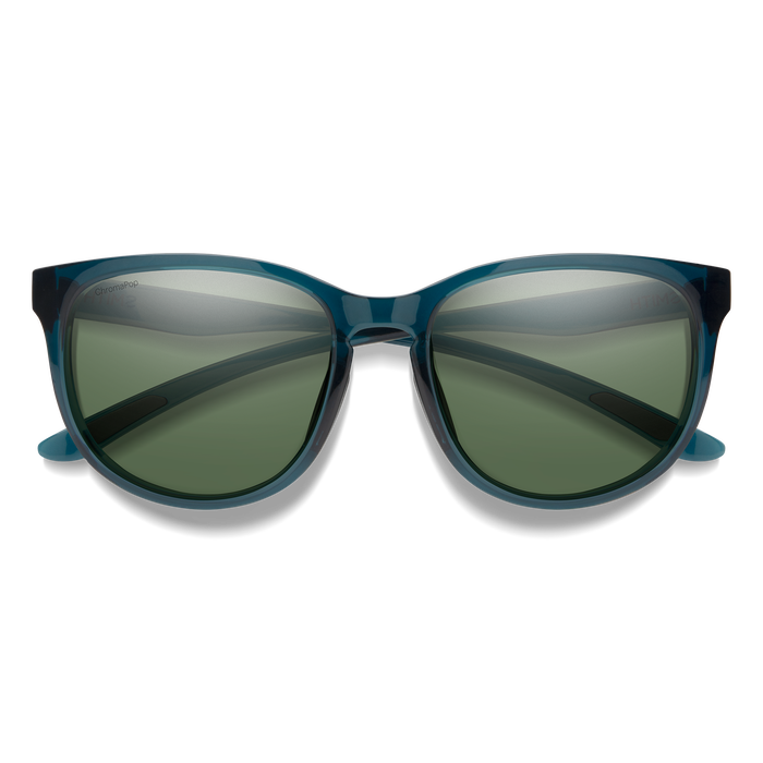Smith Lake Shasta Sunglasses-Pacific Crystal/CP Polar Gray Green