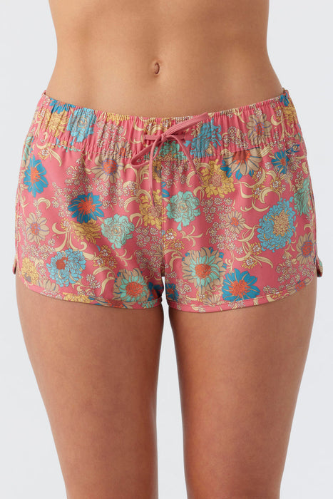 O'Neill Laney 2" Printed Stretch Boardshorts-Coral