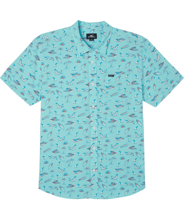 O'Neill Oasis Eco Standard S/S Shirt-Turq 2