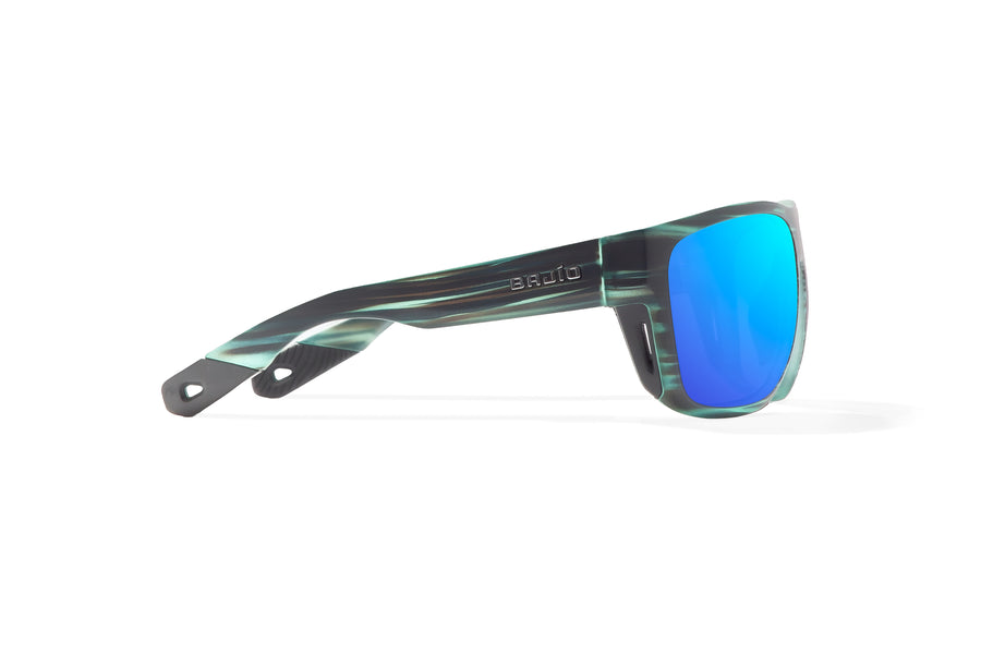 Bajio Las Rocas Sunglasses-Blue Grass Matte/Blue Mirr Glass