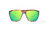 Bajio Las Rocas Sunglasses-Brown Torte Matte/Green Mir Glass