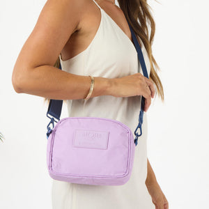 Aloha Collection Color Block Le Tour Bag-Lavander