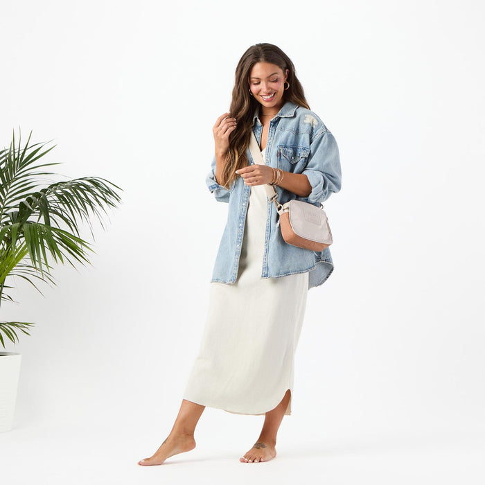 Aloha Collection Color Block Le Tour Bag-Toffee/Sandstone