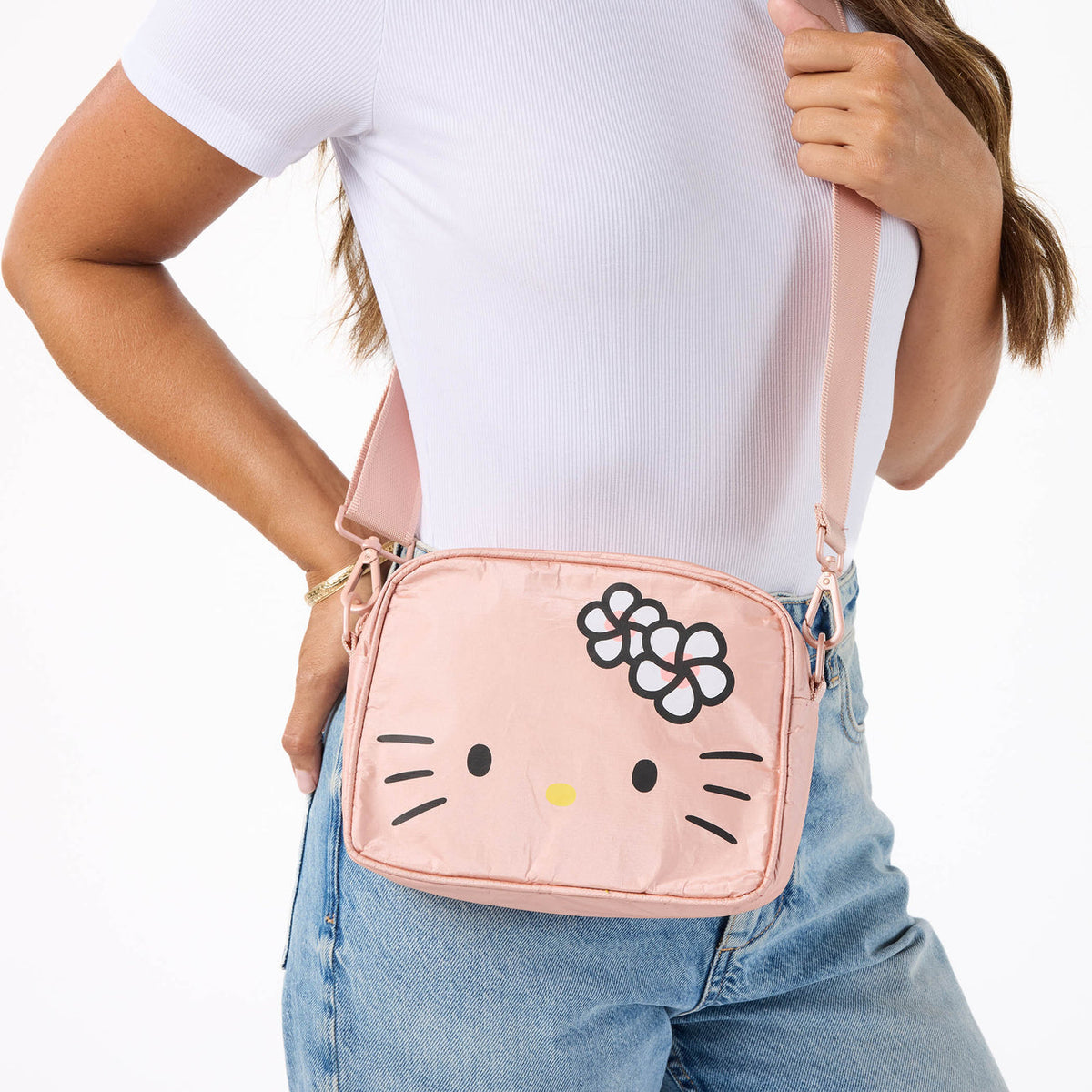 Aloha Collection Kitty Face Le Tour Bag-Rosey