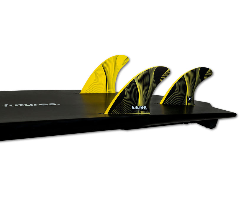 Futures P6 Legacy Tri Fin Set-Yellow-Medium