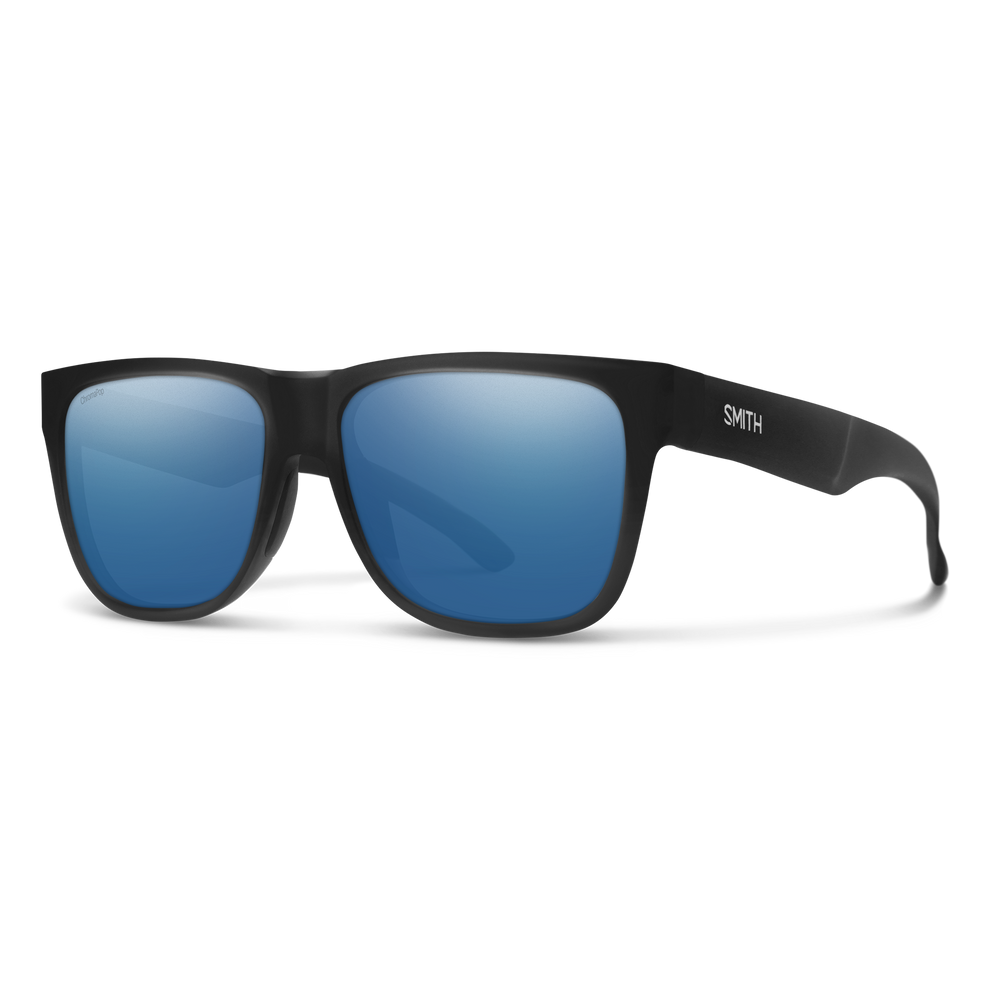Smith Lowdown 2 Sunglasses-Matte Black/ChromaPop Polar Blue Mirror