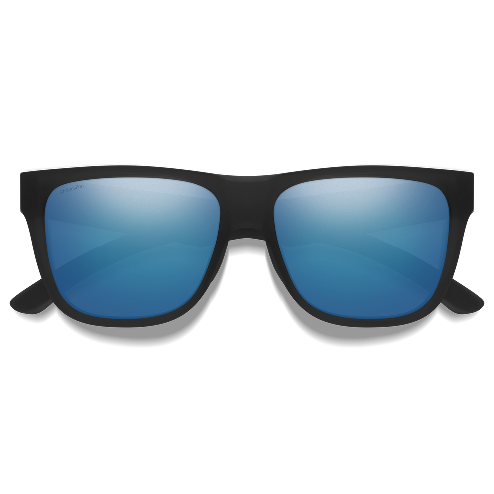 Smith Lowdown 2 Sunglasses-Matte Black/ChromaPop Polar Blue Mirror