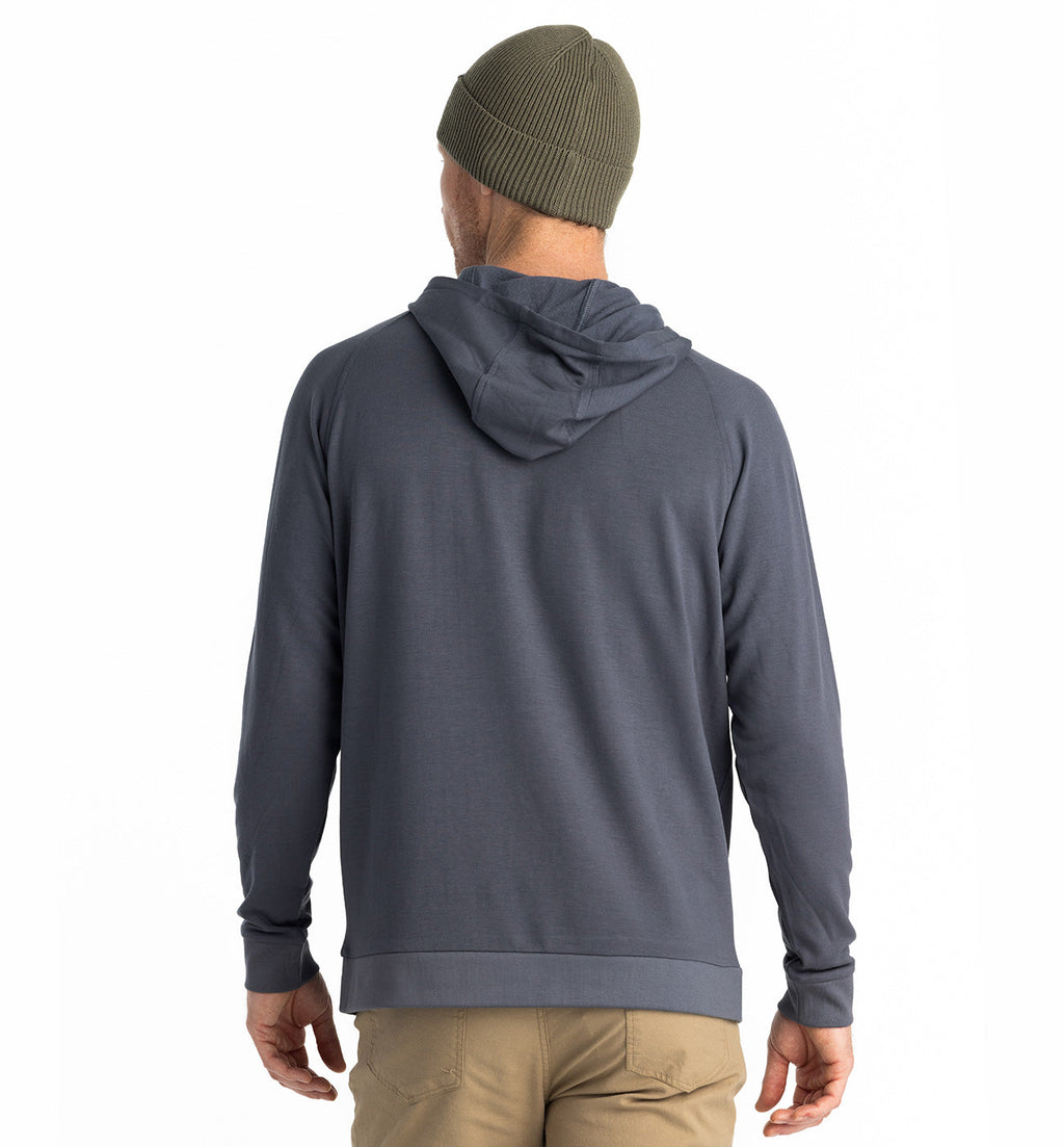 Free Fly Bamboo Lightweight Fleece Hooded L/S Shirt-Storm Cloud