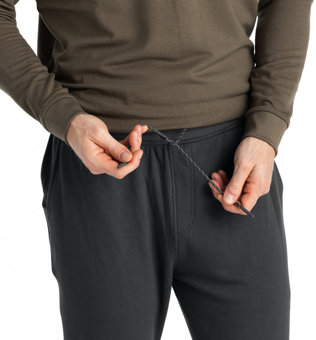 Free Fly Bamboo Lightweight Fleece Jogger Pants-Black Sand