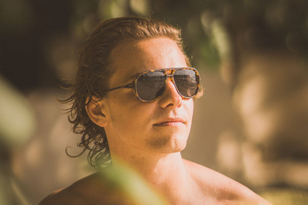 Ombraz Classics Narrow Sunglasses-Tortoise/Brown Polar