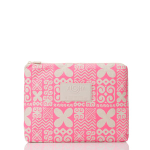 Aloha Collection Oceania Mid Pouch-Neon Pink/Sandstone— Alternate View