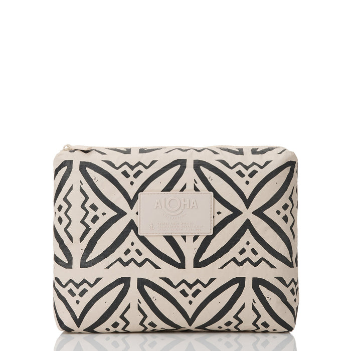 Aloha Collection Pasifika Mid Pouch-Black/Sandstone