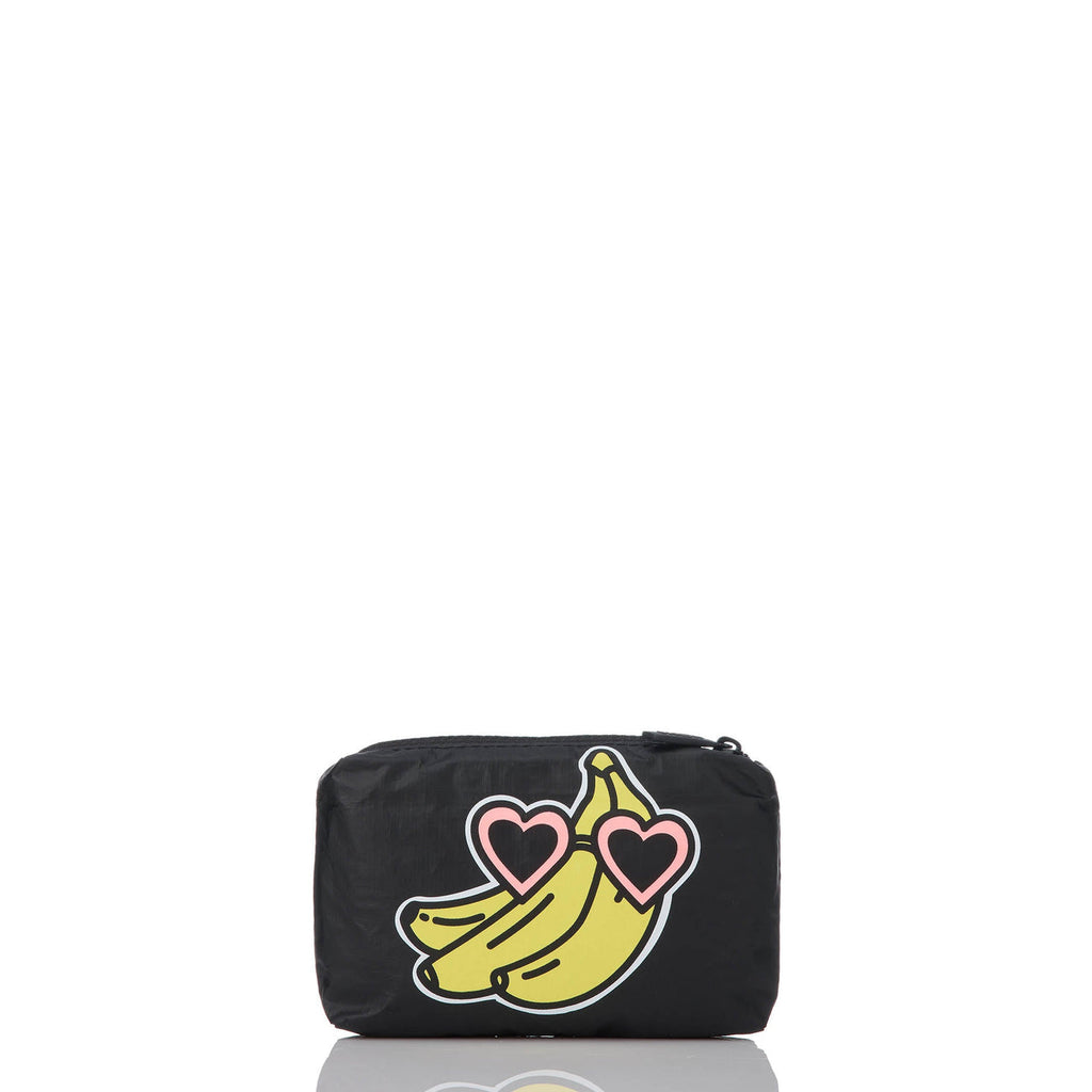 Aloha Collection Gone Bananas Kitty Mini Pouch-Banana/Black