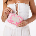 Aloha Collection Oceania Mini Pouch-Neon Pink/Sandstone