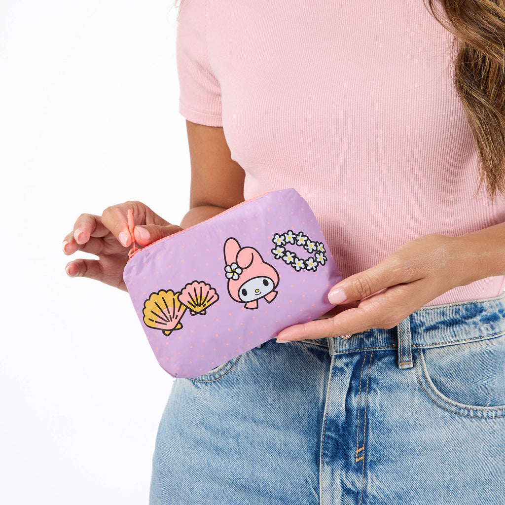 Aloha Collection My Melody Icons Mini Pouch-Tropical/Lavande