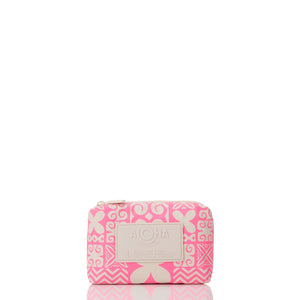 Aloha Collection Oceania Mini Pouch-Neon Pink/Sandstone— Alternate View