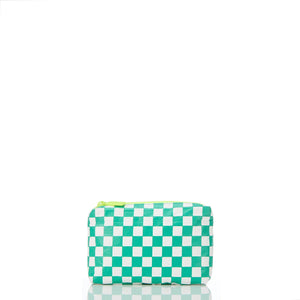 Aloha Collection Petite Check Mini Pouch-Grove