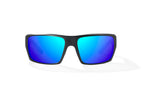 Bajio Nato Sunglasses-Black Matte/Blue Mirror Glass