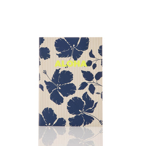Aloha Collection Salina Tiny Stripe Notebook-Navy