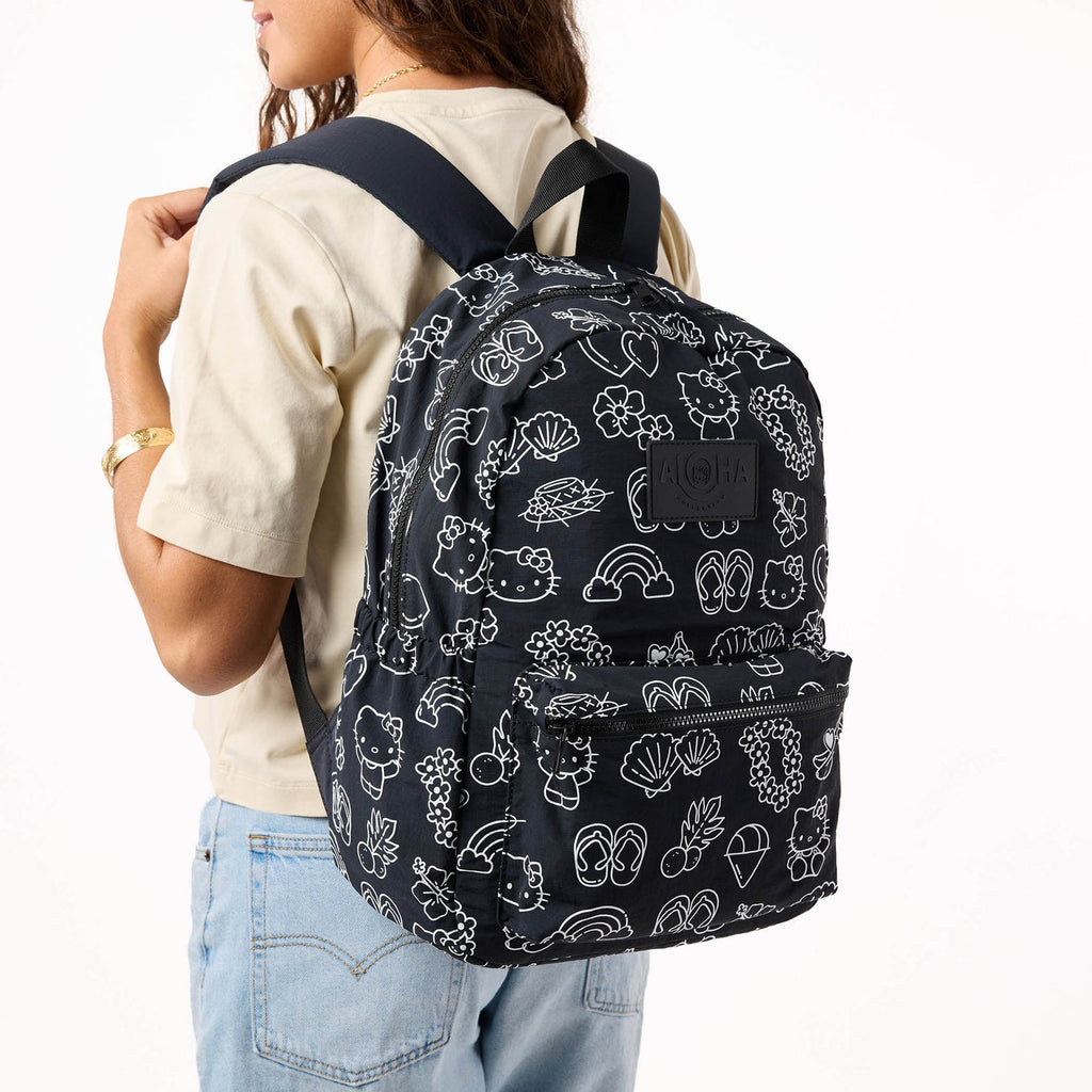 Aloha Collection Icons Backpack-White/Black