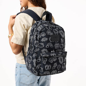 Aloha Collection Icons Backpack-White/Black