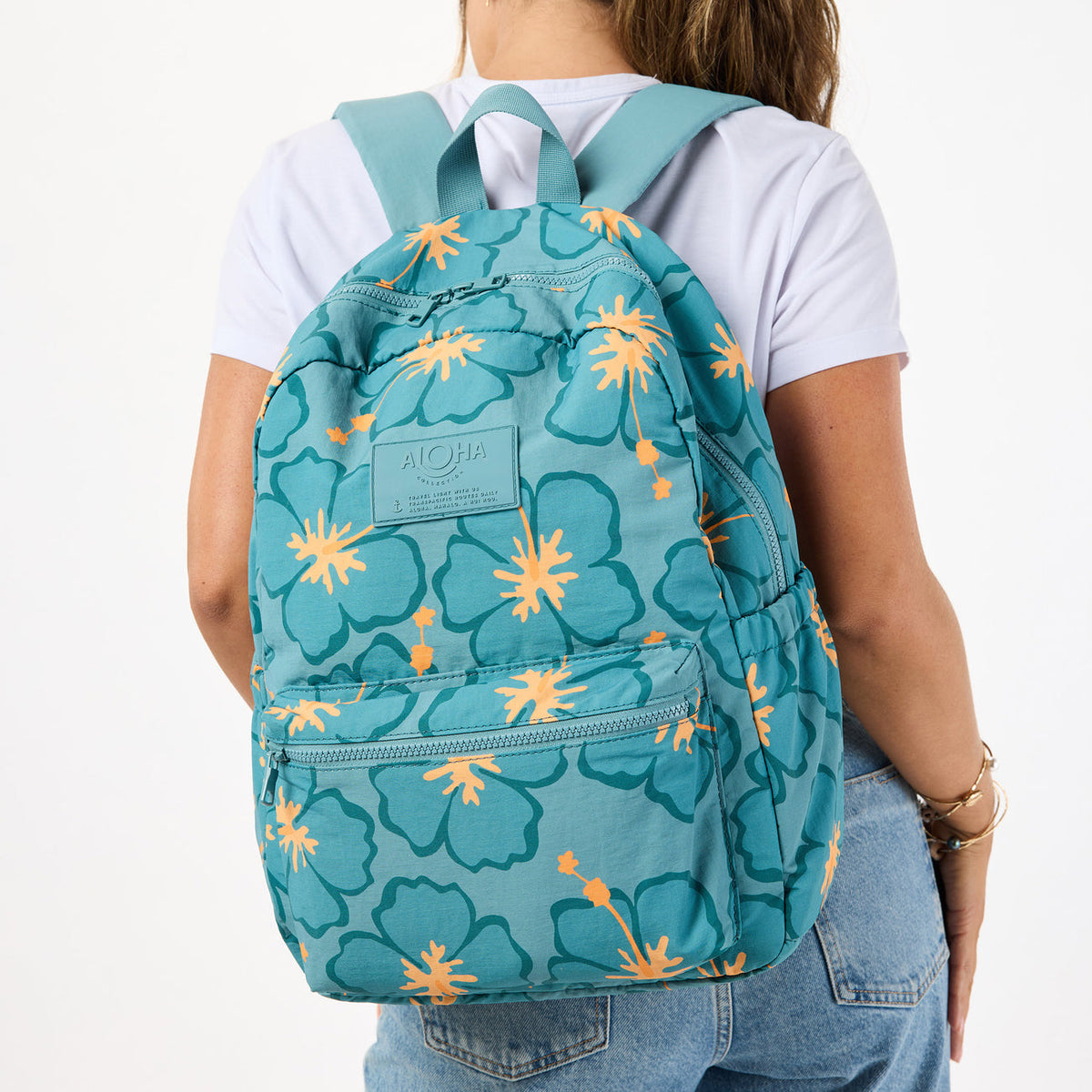 Aloha Collection Pua Waikiki Backpack-Tide