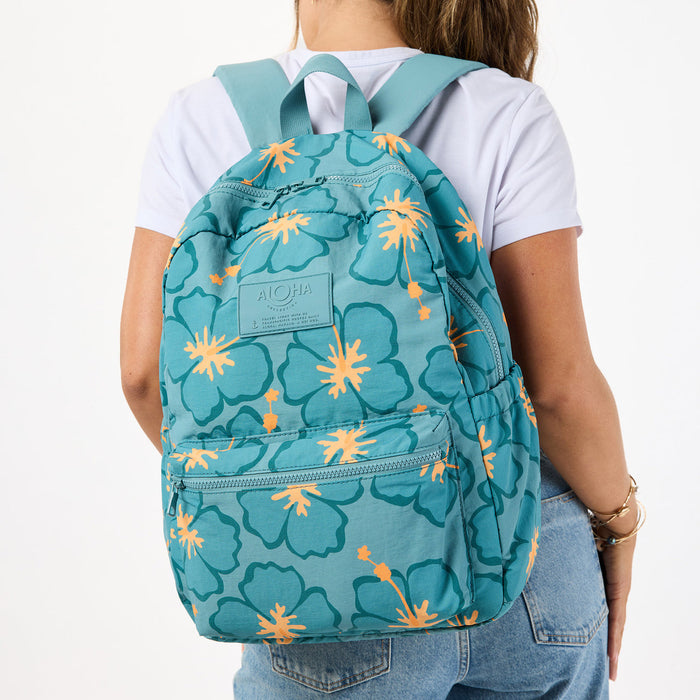 Aloha Collection Pua Waikiki Backpack-Tide