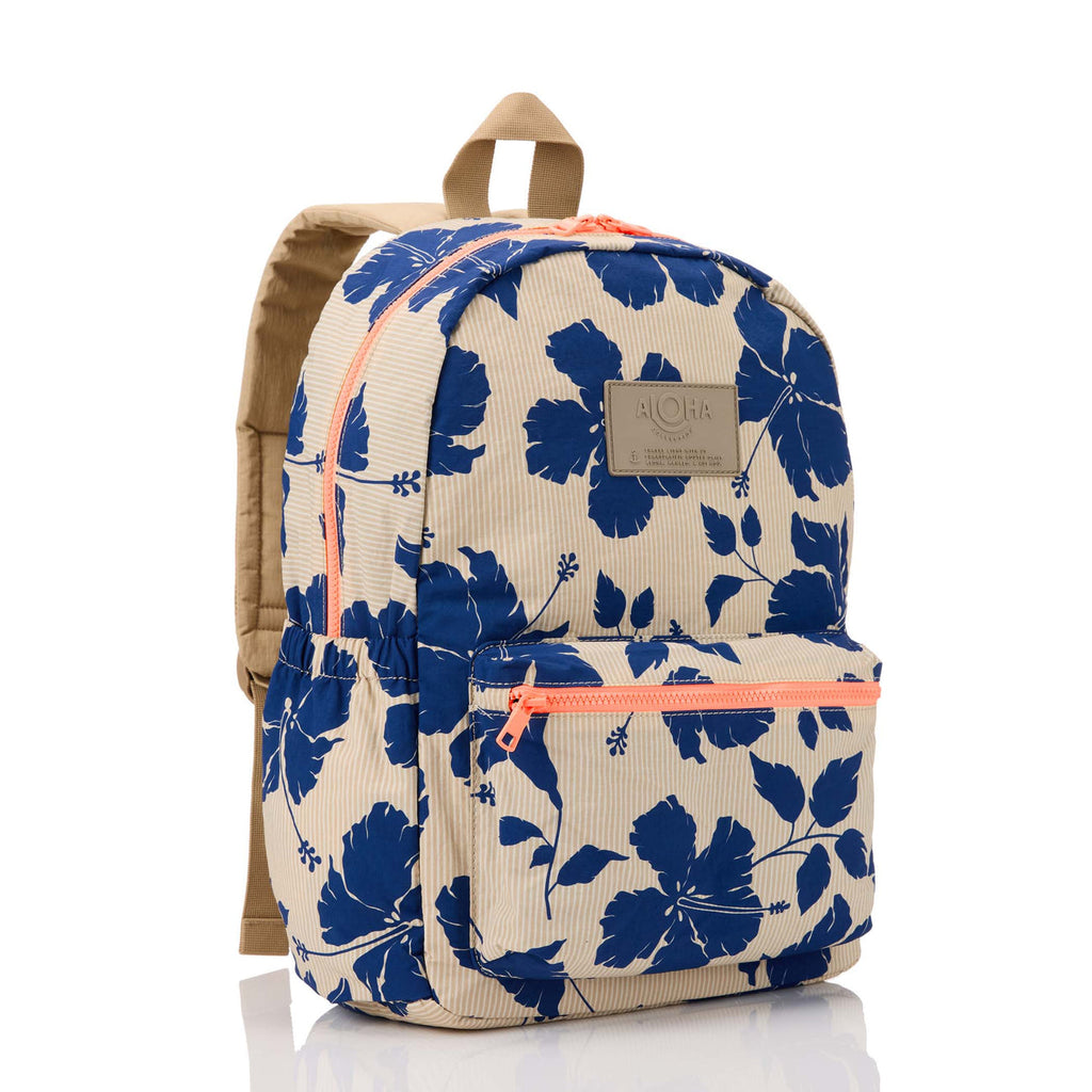 Aloha Collection Salina Tiny Stripe Backpack-Navy — REAL Watersports