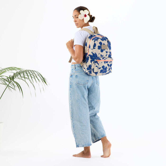 Aloha Collection Salina Tiny Stripe Backpack-Navy