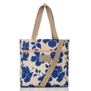 Aloha Collection Salina Tiny Stripe Daily Tote Bag-Navy