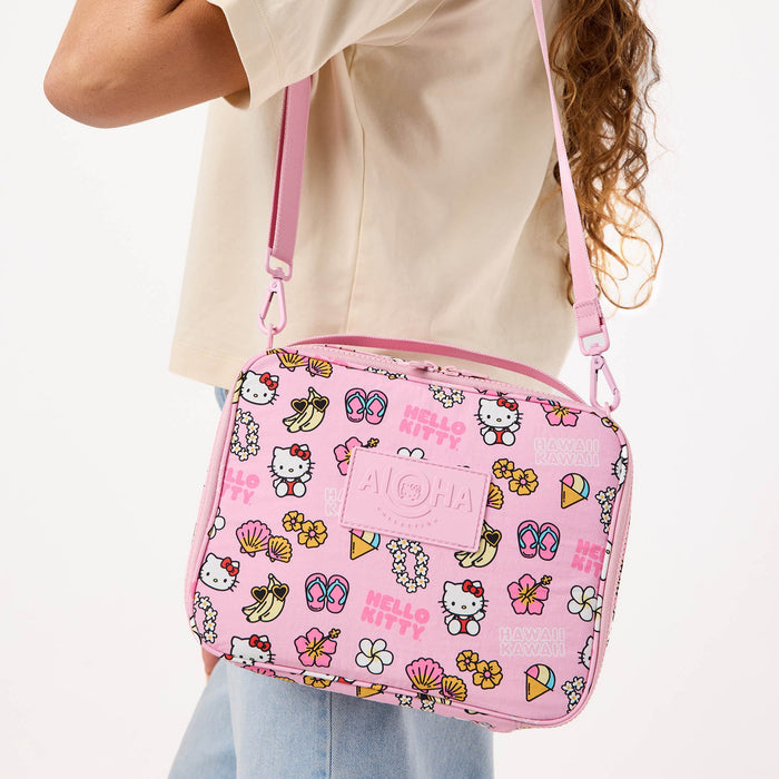 Aloha Collection Hello Kitty Icons Lunchbox-Black/Pink