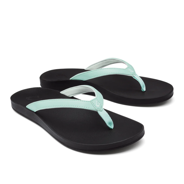 Olukai Puawe Sandal-Sea Glass/Black