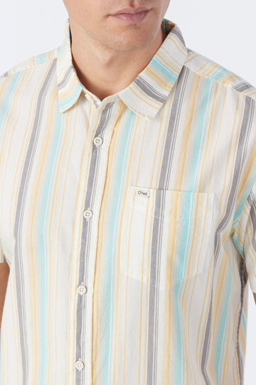 O'Neill OG Eco Stripe Standard S/S Shirt-Cream