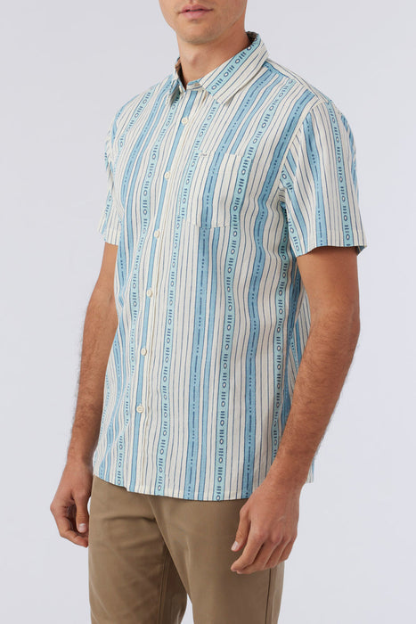 O'Neill OG Eco Stripe Standard S/S Shirt-Cream