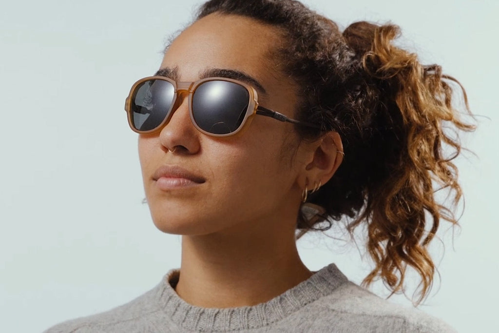 Ombraz Teton Sunglasses-Honey/Polar Grey
