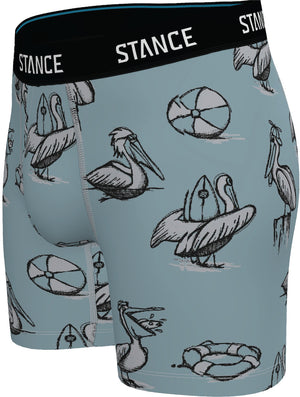 Stance Happy Pelican Boxer Brief Boxers-Slate