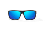 Bajio Palometa Sunglasses-Black Matte/Blue Mirror Glass