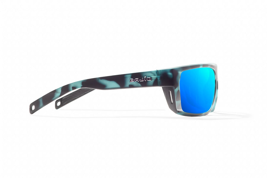 Bajio Palometa Sunglasses-Blue Water Matte/Blue Mirror Glass