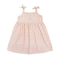 Emerson & Friends Pink Daisy Ribbed Bamboo Dress-Pink/Multi