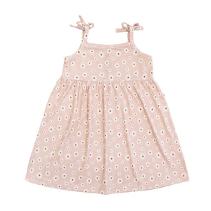 Emerson & Friends Pink Daisy Ribbed Bamboo Dress-Pink/Multi
