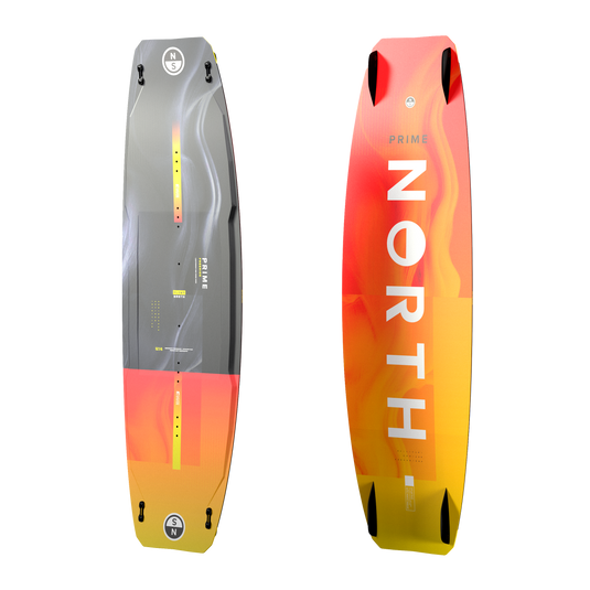 2026 North Prime Kiteboard-Black/Orange