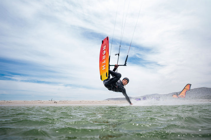 2026 North Prime Kiteboard-Black/Orange