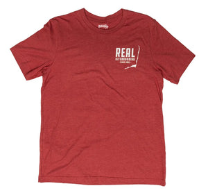REAL Spot Check Tee-Heather Canvas Red