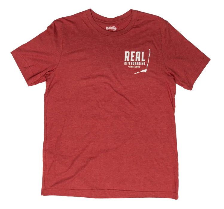 REAL Spot Check Tee-Heather Canvas Red