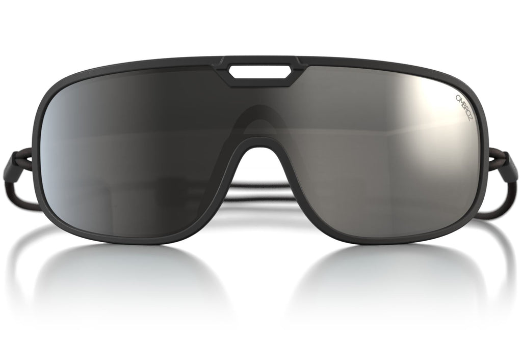 Ombraz Refugio Sunglasses-Charcoal/Grey PC Shield Silver Mirror