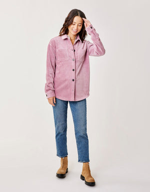 Carve Designs Hudson Stretch Cord L/S Shirt-Orchid