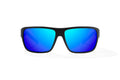 Bajio Rigolets Sunglasses-Black Matte/Blue Mirror Glass