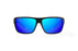 Bajio Rigolets Sunglasses-Black Matte/Blue Mirror Glass